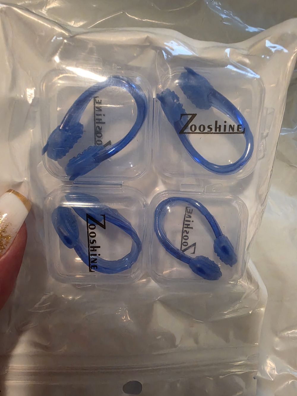 Blue Waterproof Nose Clips - Pack of 4